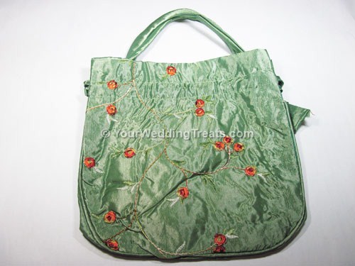 pastel green gift tote bag