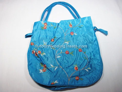 sky blue gift tote bag