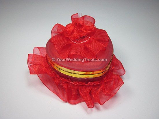 red glass jewelry box 