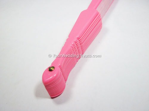 pink hand fan