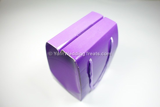 purple mini foldable paper bag