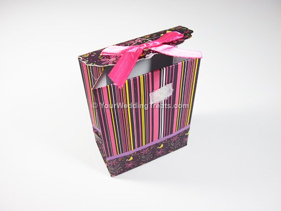 striped mini paper bag