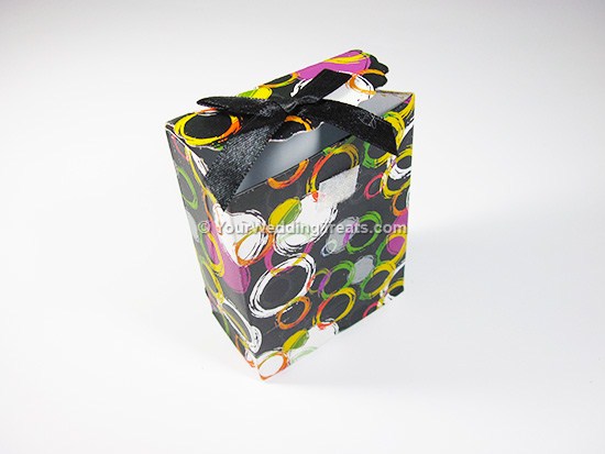 mini paper bag with circles