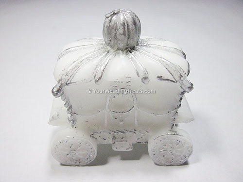 bridal carriage wedding gift candle
