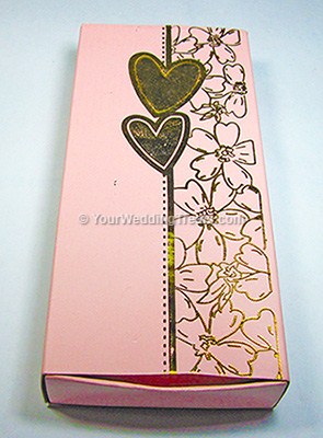 fork and spoon gift set in pink box