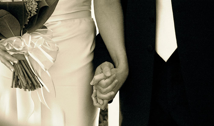 holding hands in marriage