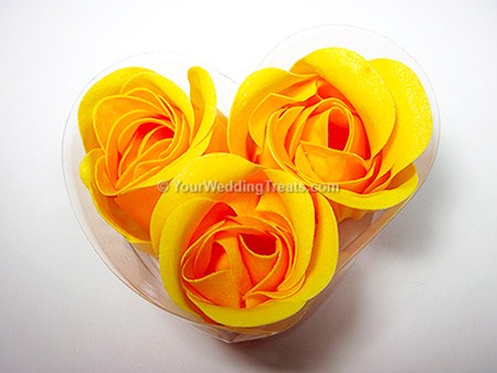 yellow scented floral gift hand soap