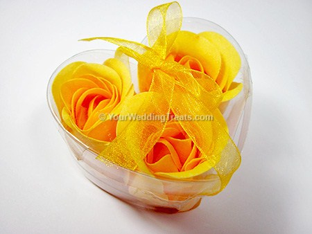 yellow scented floral gift hand soap