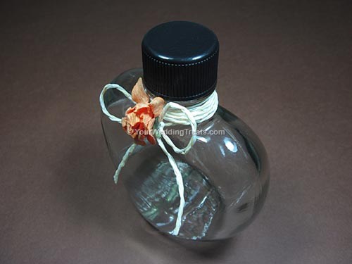 wedding favor glass bottle